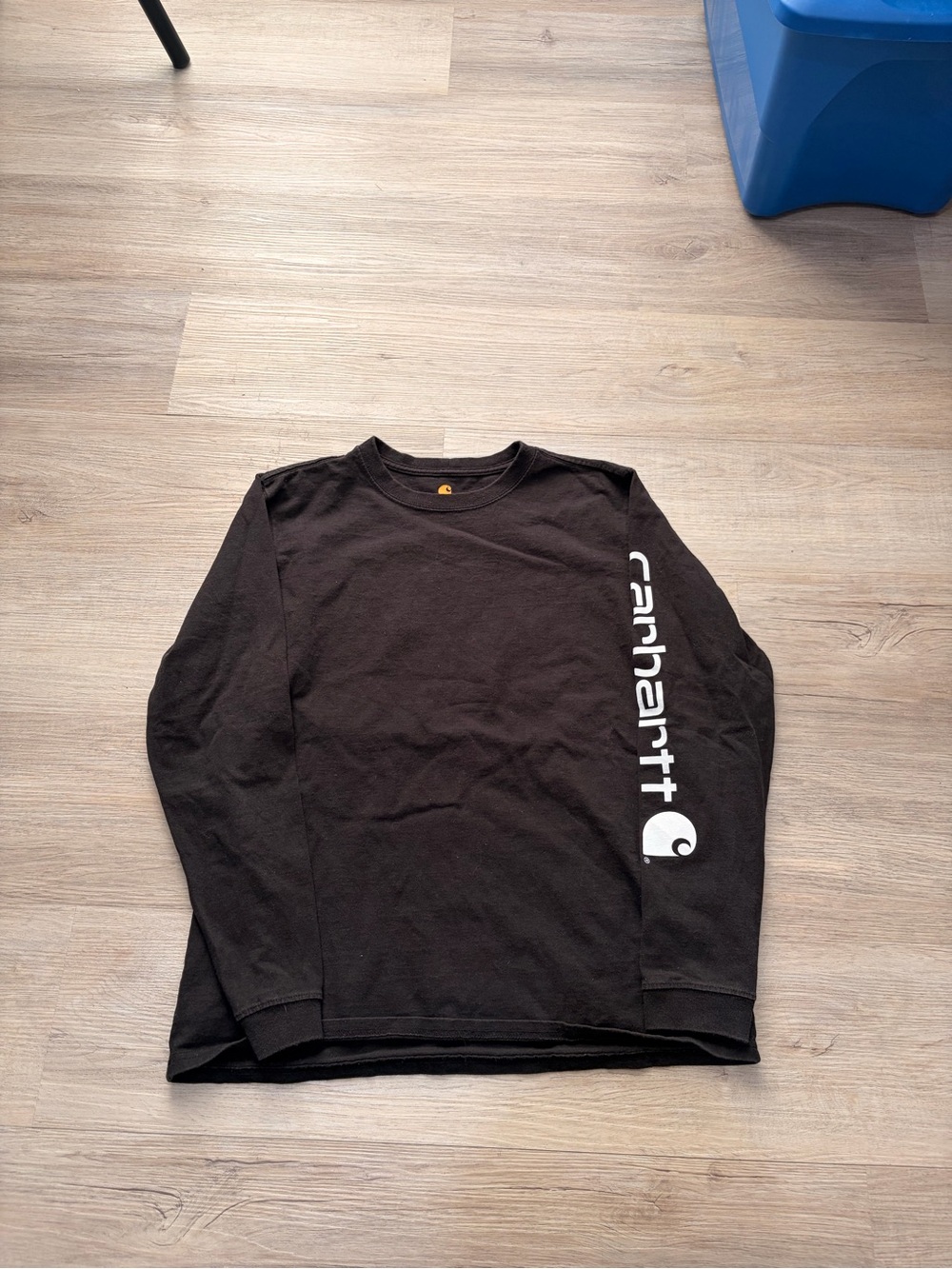 Carhartt Men’s Black Long-Sleeve Logo Tee